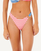 Rip Curl | Es Vedra Stripe Hi Leg Skimpy Bikini Bottom