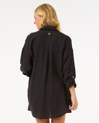Rip Curl | Premium Linen Long Sleeve Button Through Shirt