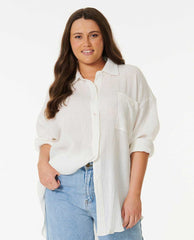 Rip Curl | Premium Linen Long Sleeve Button Through Shirt