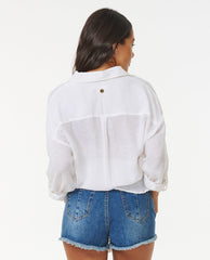 Rip Curl | Premium Linen Long Sleeve Button Through Shirt