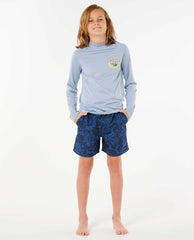 Rip Curl | Shred Shakka UPF 50 Long Sleeve Rash Guard- Boys (8-16 years)
