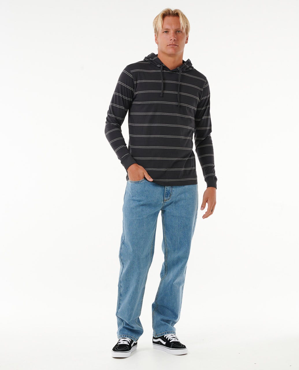 Rip Curl | Plain Stripe Hooded Standard Tee