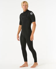 Rip Curl | Mens Dawn Patrol 2/2 Short Sleeve Chest Zip Wetsuit