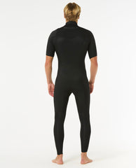 Rip Curl | Mens Dawn Patrol 2/2 Short Sleeve Chest Zip Wetsuit