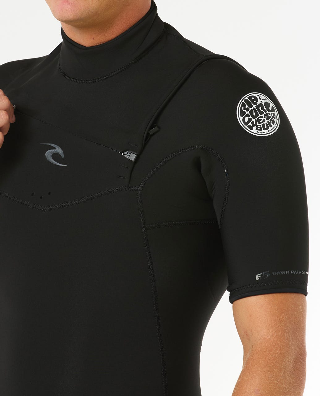 Rip Curl | Mens Dawn Patrol 2/2 Short Sleeve Chest Zip Wetsuit