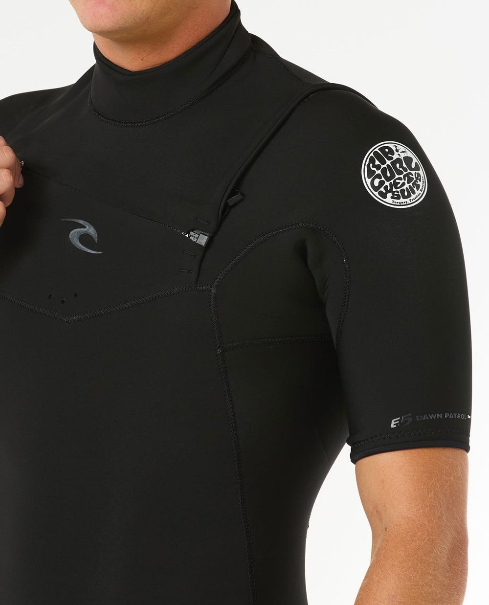 Rip Curl | Mens Dawn Patrol 2/2 Short Sleeve Chest Zip Wetsuit