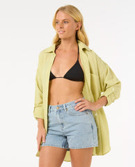 Rip Curl | Premium Linen Long Sleeve Button Through Shirt