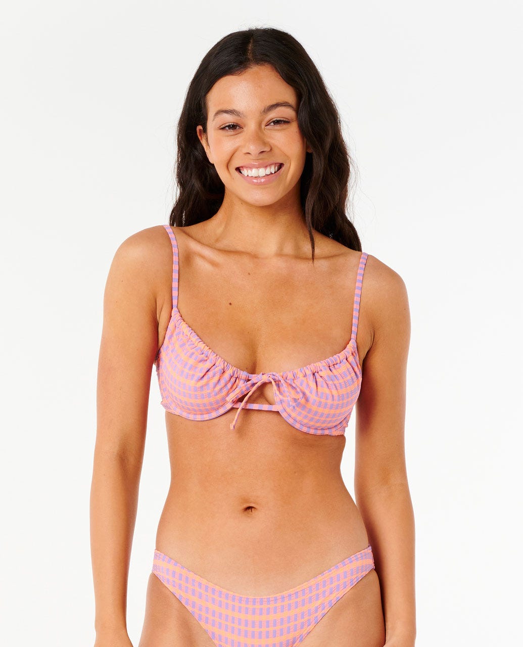 Rip Curl | Isles Plaid D-DD Balconette Bikini Top