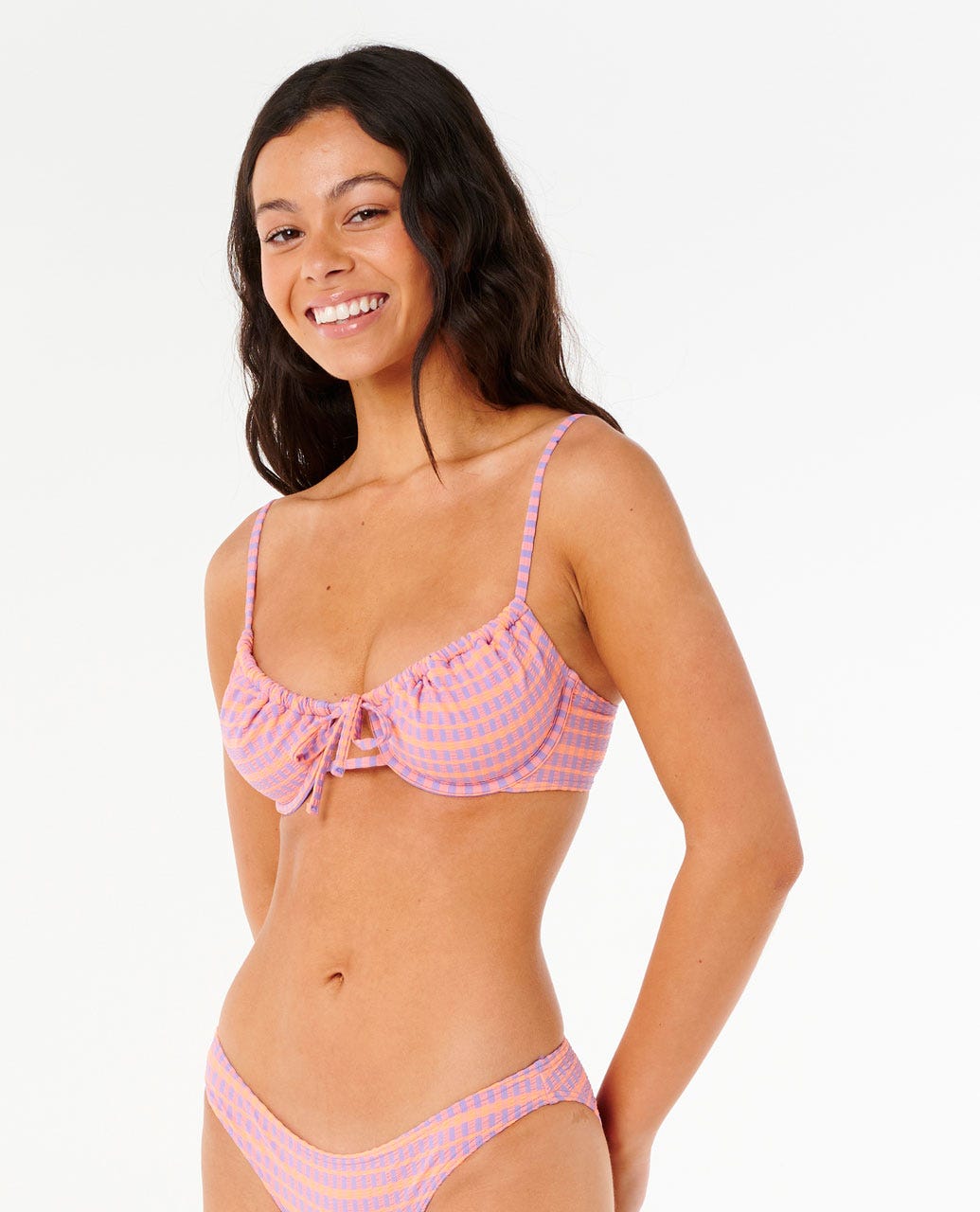 Rip Curl | Isles Plaid D-DD Balconette Bikini Top