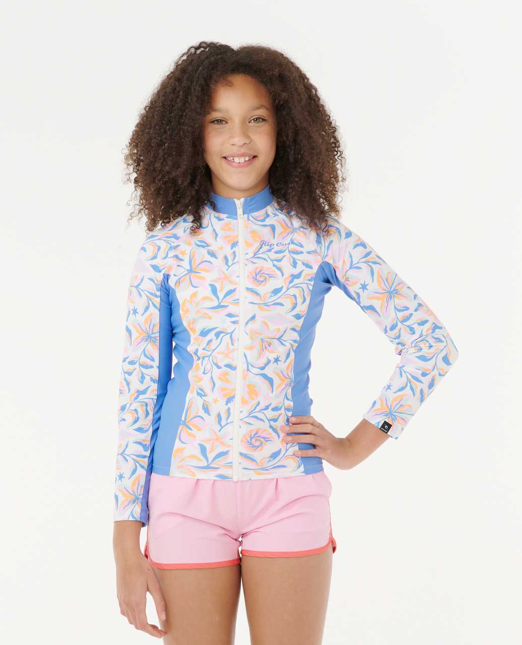Rip Curl | Sunset Sky Zip Through Rash Guard - Girls (8-16 years)