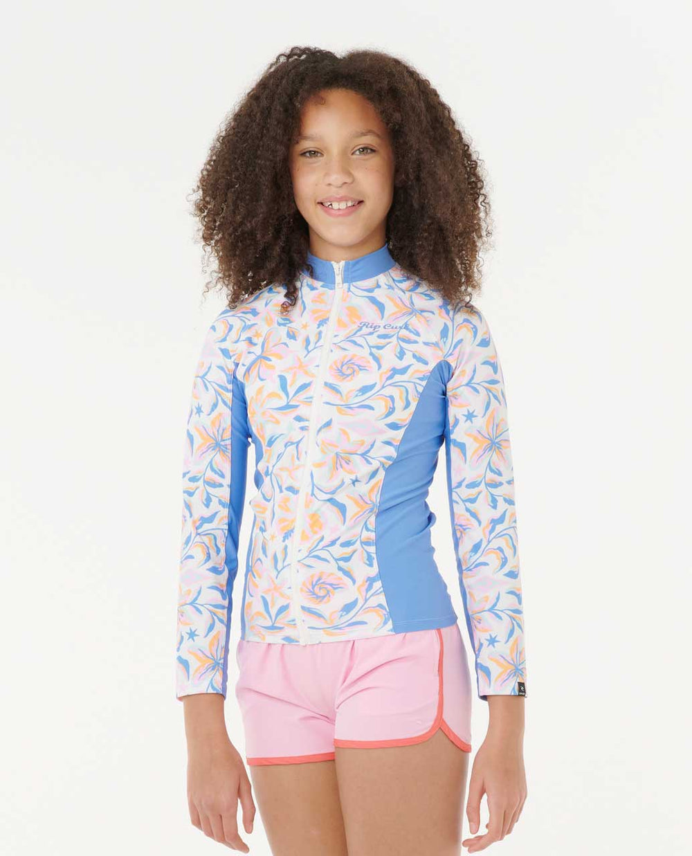 Rip Curl | Sunset Sky Zip Through Rash Guard - Girls (8-16 years)