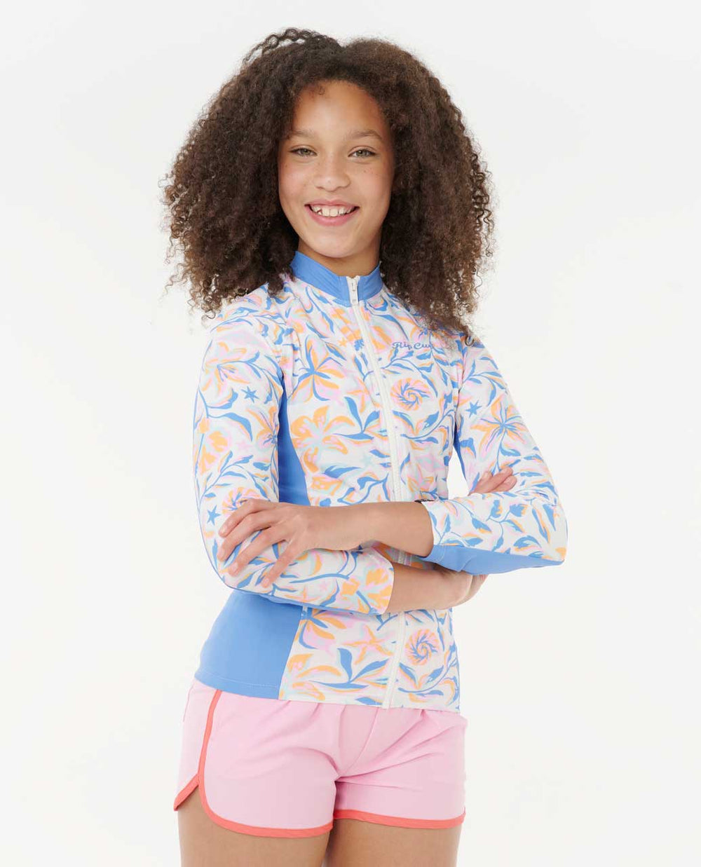 Rip Curl | Sunset Sky Zip Through Rash Guard - Girls (8-16 years)