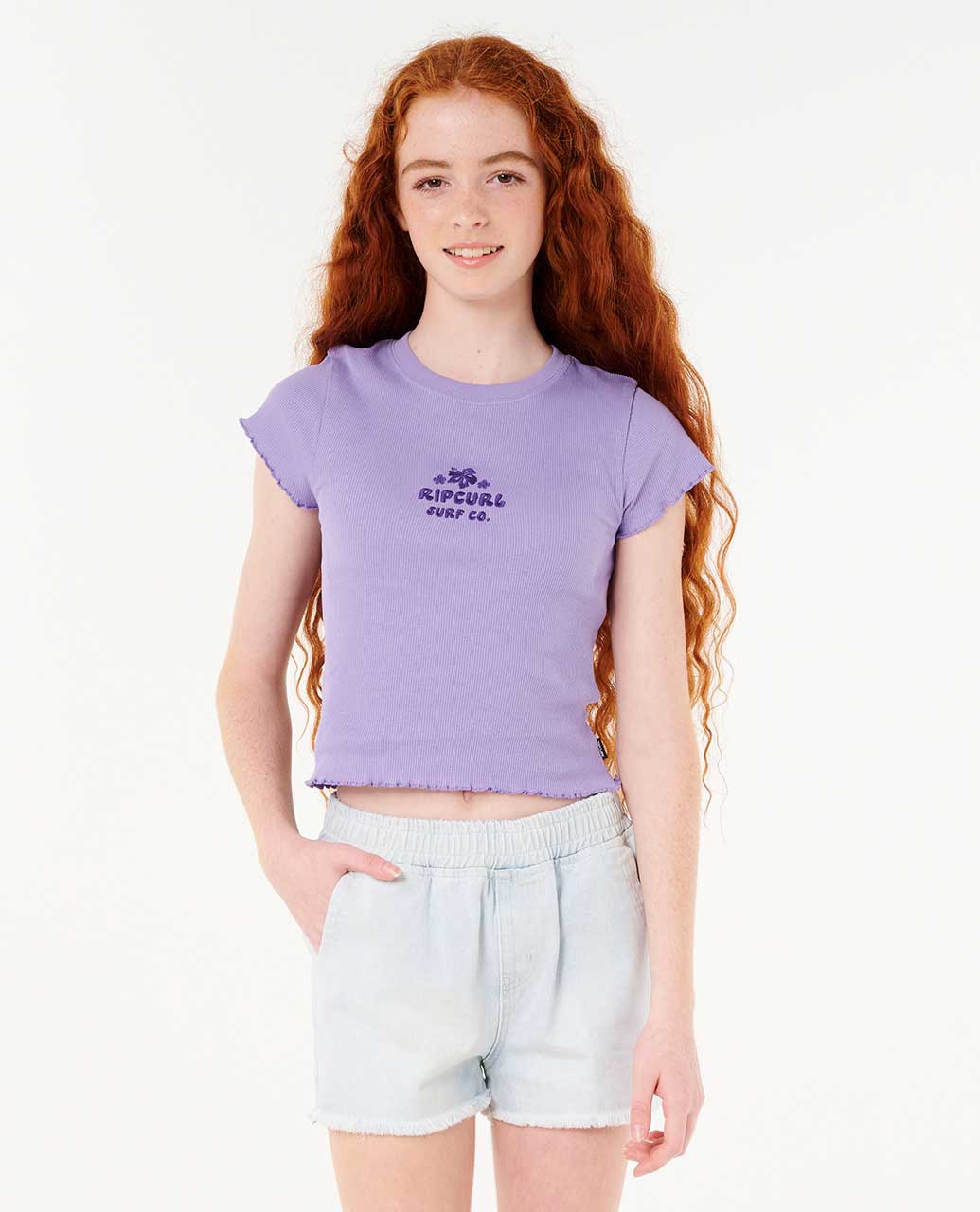 Rip Curl | Neon Isles Rib Tee - Girl (8-14 years)