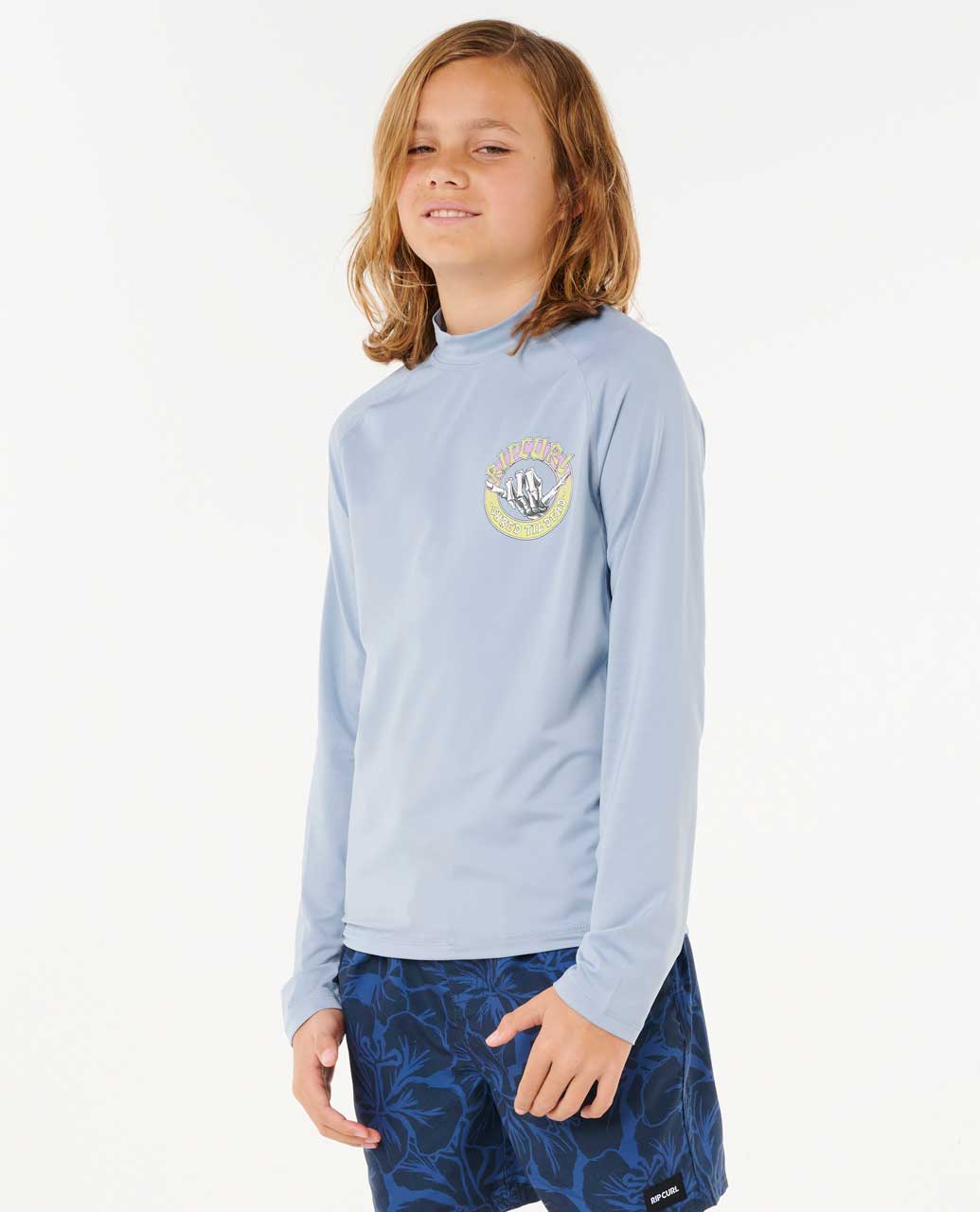 Rip Curl | Shred Shakka UPF 50 Long Sleeve Rash Guard- Boys (8-16 years)