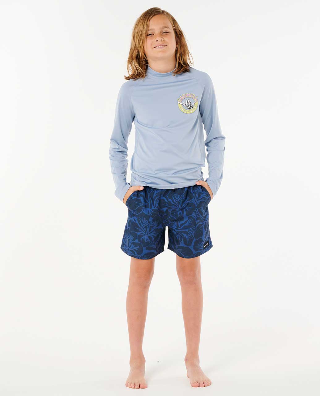 Rip Curl | Shred Shakka UPF 50 Long Sleeve Rash Guard- Boys (8-16 years)