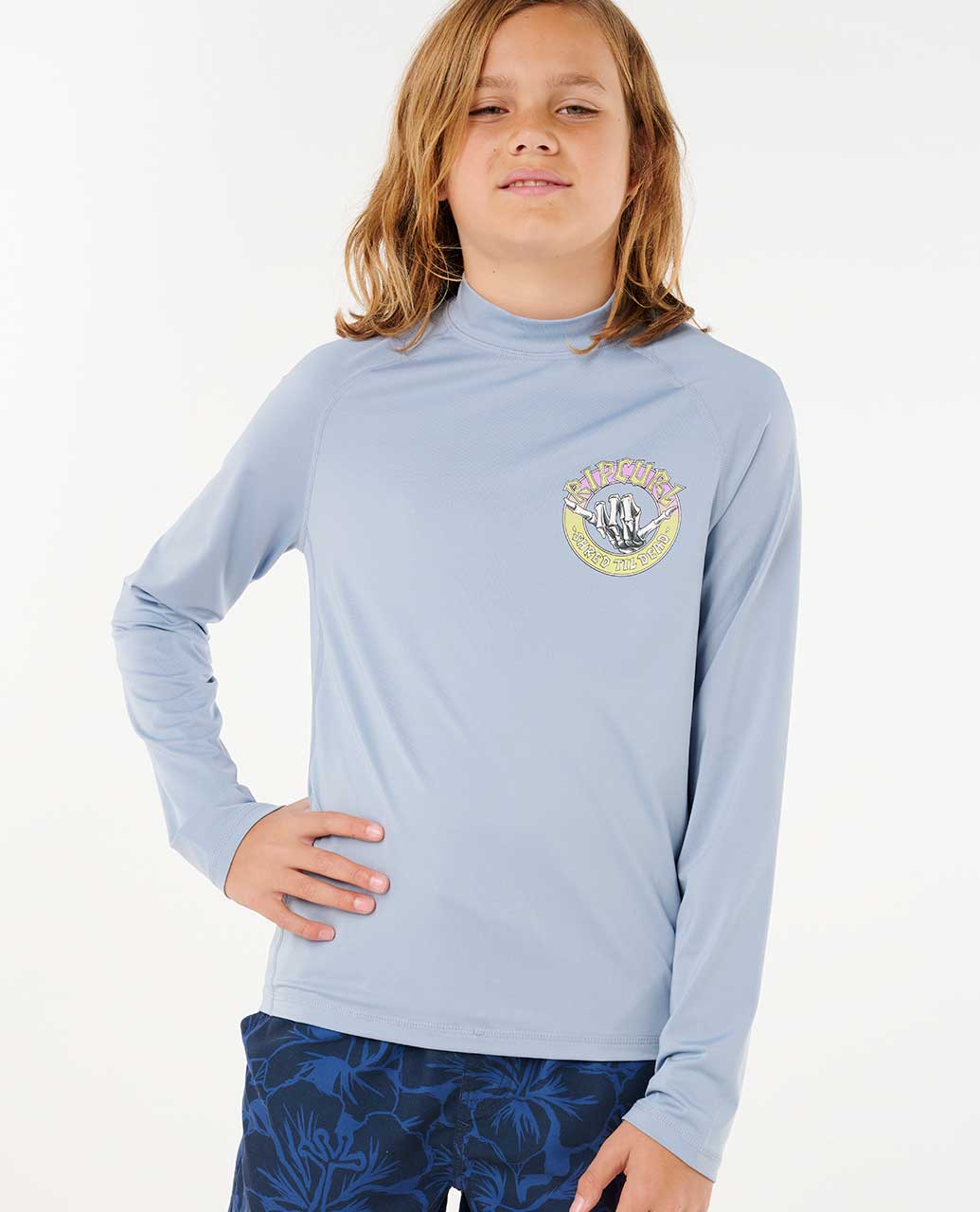 Rip Curl | Shred Shakka UPF 50 Long Sleeve Rash Guard- Boys (8-16 years)